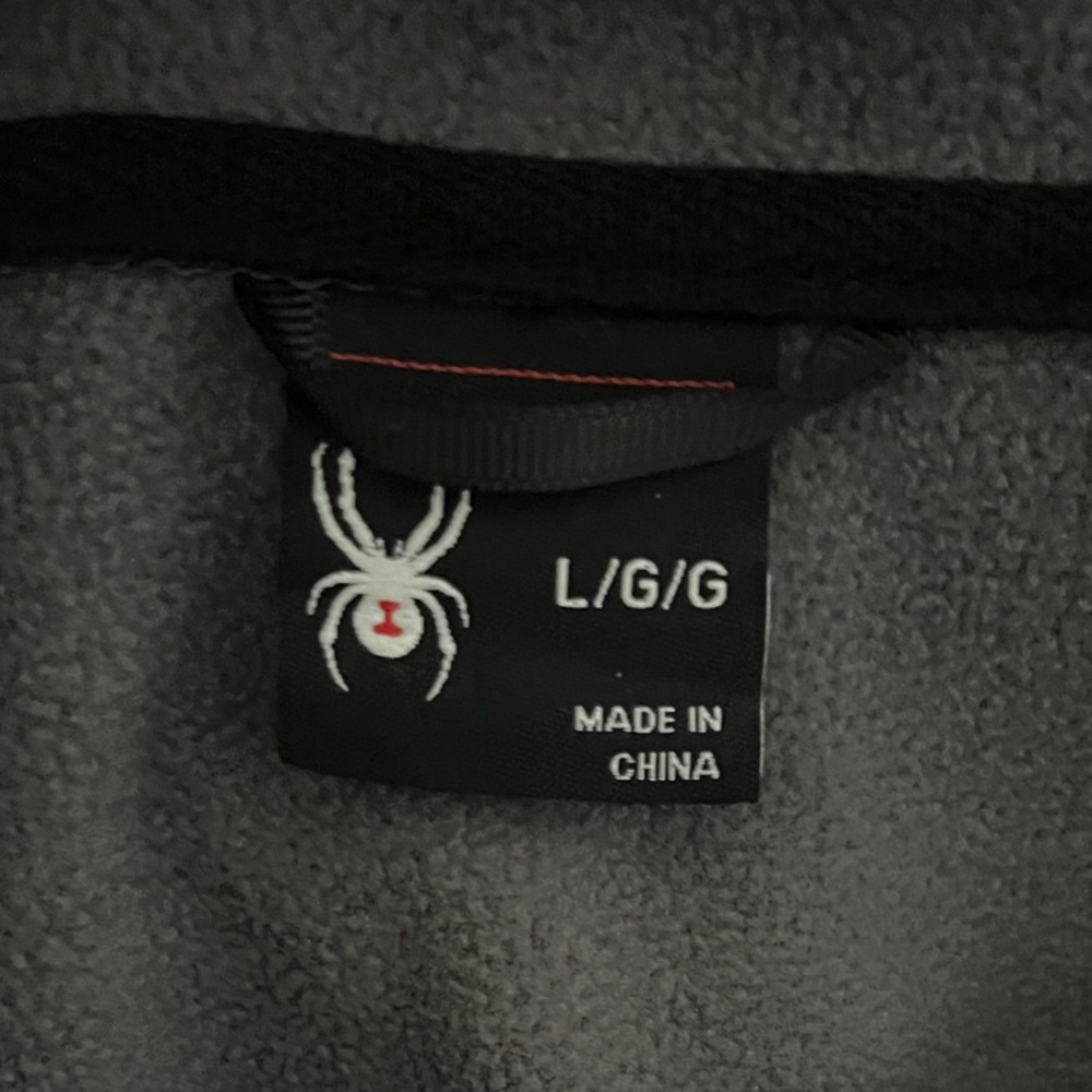 SPYDER Men’s Gray‎ Hooded Jacket with Logo Size Large - Picture 3 of 5